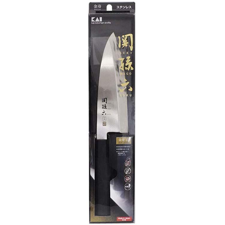 貝印 KAI 出刃包丁 関孫六 金寿ST 日本製 シルバー 180mm AK1103