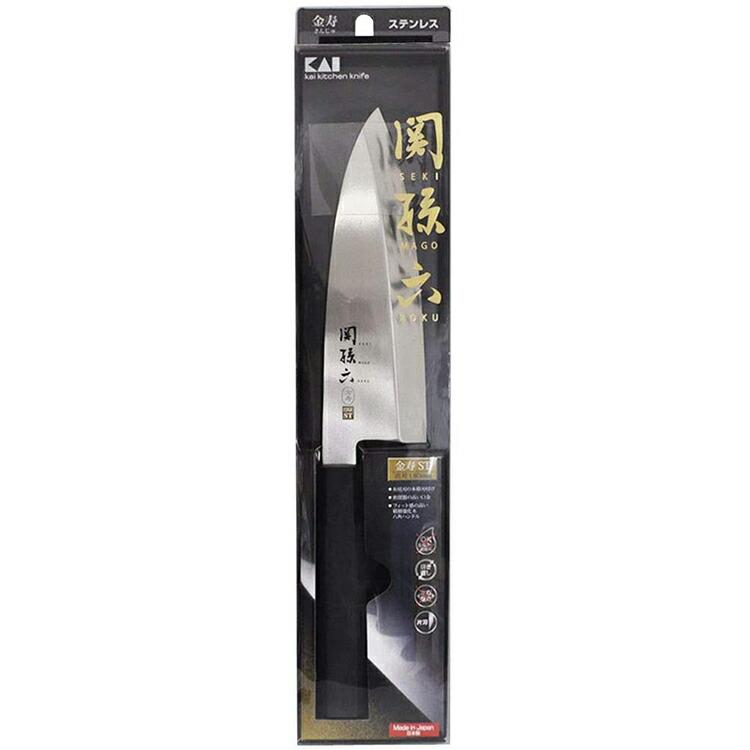 貝印 KAI 出刃包丁 関孫六 金寿ST 日本製 シルバー 180mm AK1103
