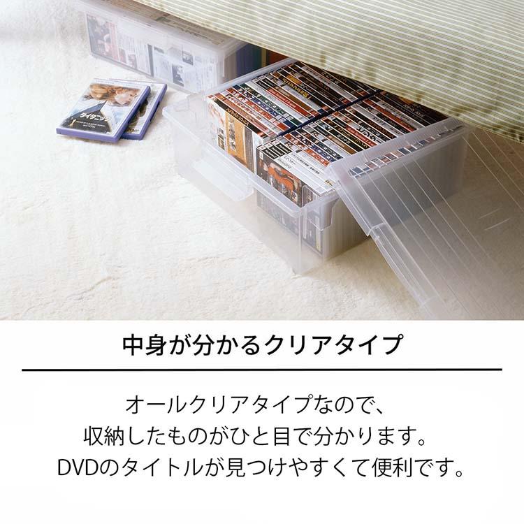 天馬 収納ボックス DVDいれと庫 ワイド クリア 幅42.5×奥行46.5 天馬 収納ボックス DVDいれと庫 ワイド クリア 幅42.5×奥行46.5