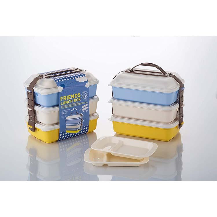 爆買 タケヤ化学工業 弁当箱 フレンズランチ 3段 セット ランチ