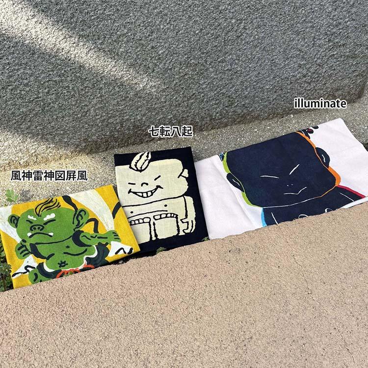 宮本 JIKAN STYLE 手ぬぐい ミヤモトコレクション ビリケン 風神雷神図