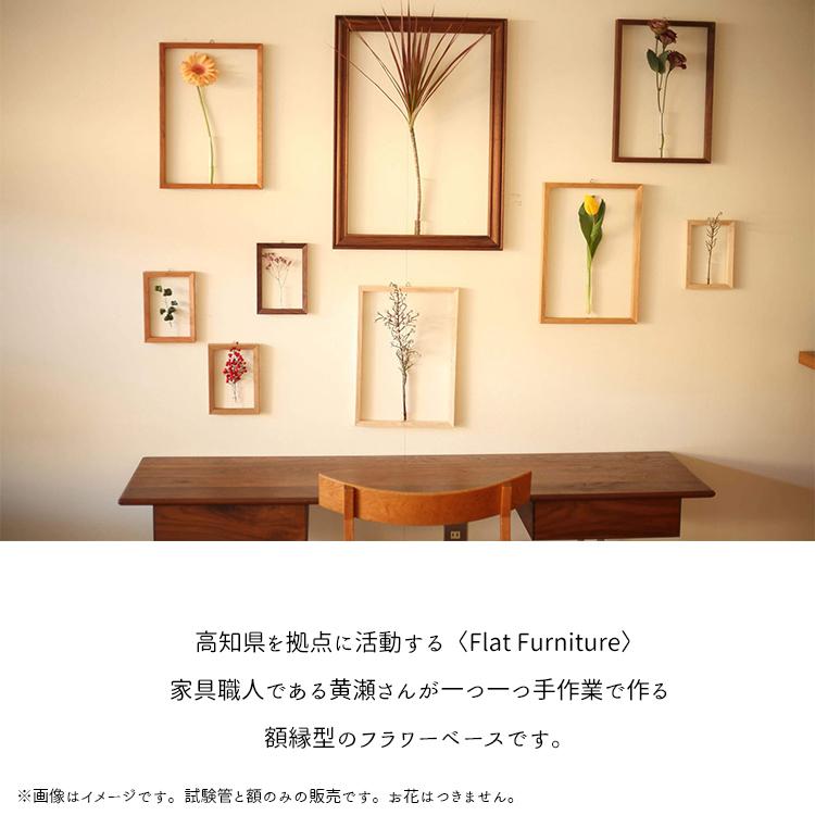 Flat Furniture 壁掛け一輪挿し Frame Flower Vase Lサイズ 日本製 全4