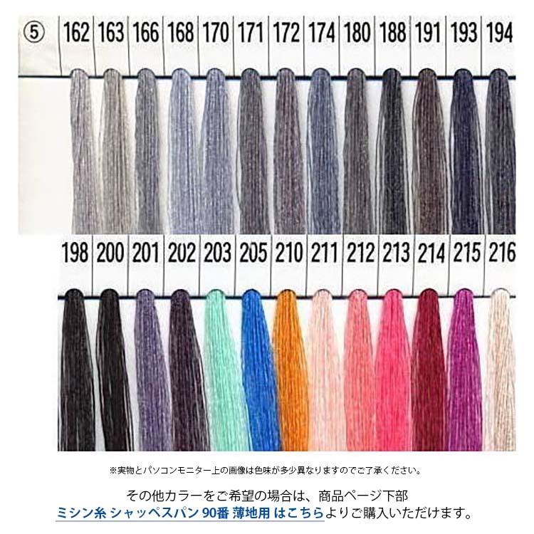 フジックス ミシン糸 シャッペスパン 90番 薄地用 300m 5/8ページ (26