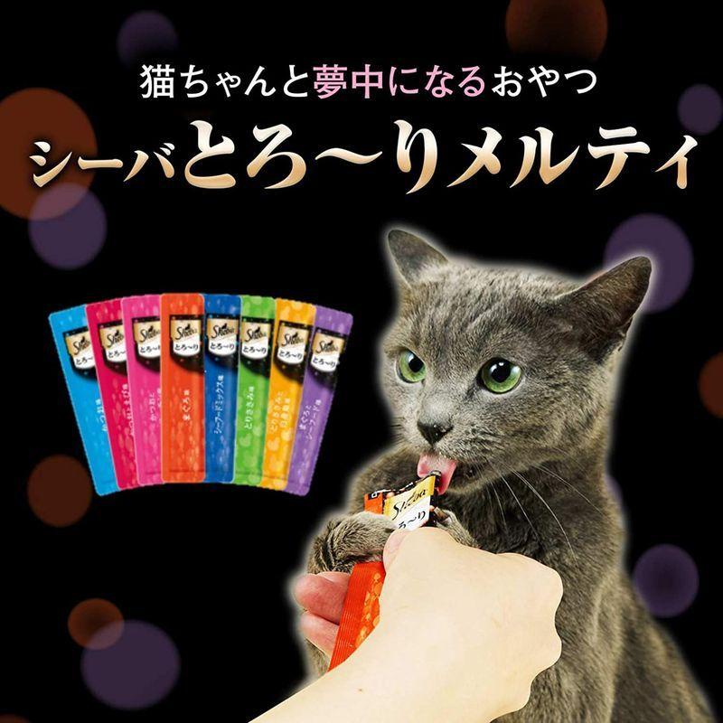 正規品 シーバ (Sheba) 猫用おやつ とろ~り メルティ まぐろ&かつお味セレクション 12g×40本入×12個 (ケース販売) 【2446077699】(12277円)