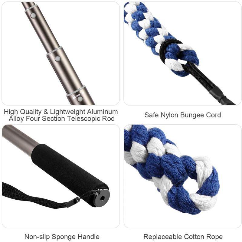 Ledmomo 犬用釣竿おもちゃ ロープ 犬おもちゃ 噛むおもちゃ 犬じゃらし 三節伸縮 ストレス 運動不足解消 丈夫 小型犬 中型犬 人気 Goodselectshop 通販 Yahoo ショッピング