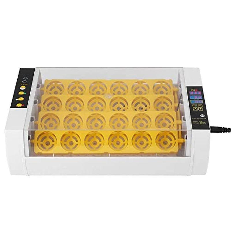自動孵卵器 孵卵機 ±0.1℃高精度 ボタン操作 孵化率アップ 自動温度制御 湿度保持 デジタル表示 子供教育用 24枚