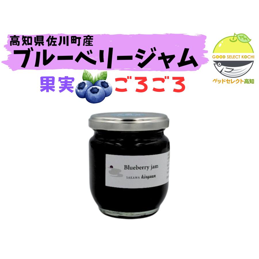 ブルーベリージャム 佐川町産 手作り プレザーブスタイル 200g 自然派