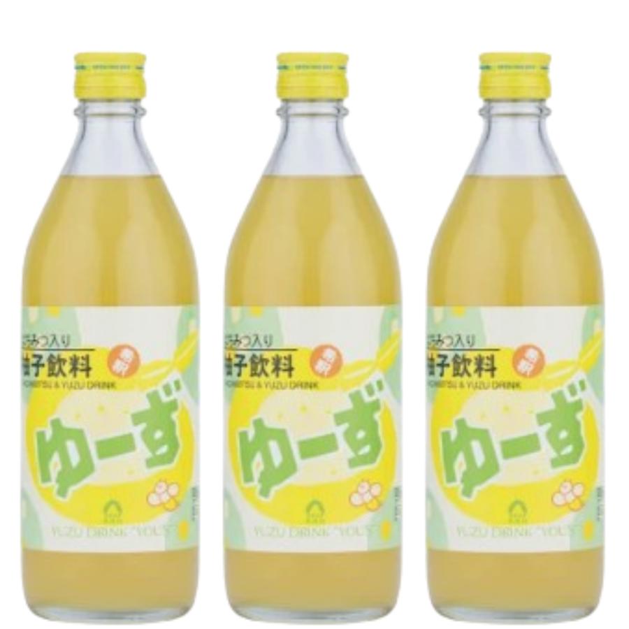 ゆーず 6倍希釈 高知県産 ゆず使用 ゆずドリンク 無添加 500ml 3本