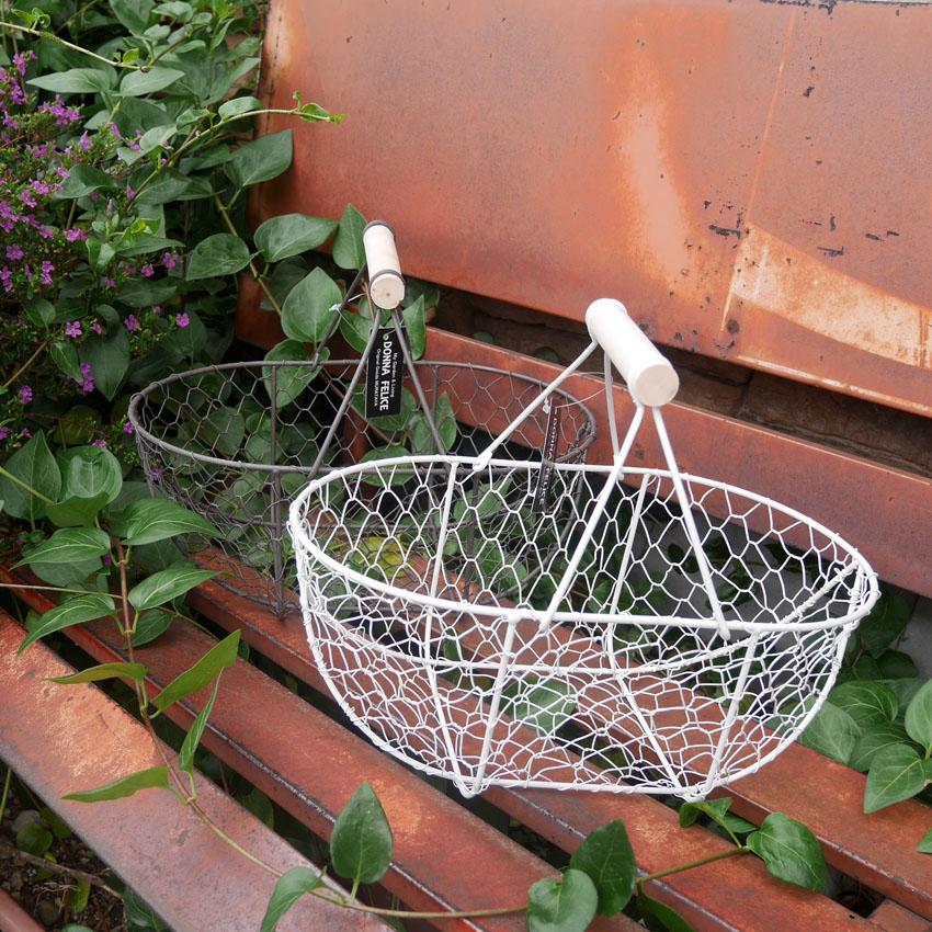 L2510-657 英国アンティーク ワイヤーラック ガーデニング 寄せ植え