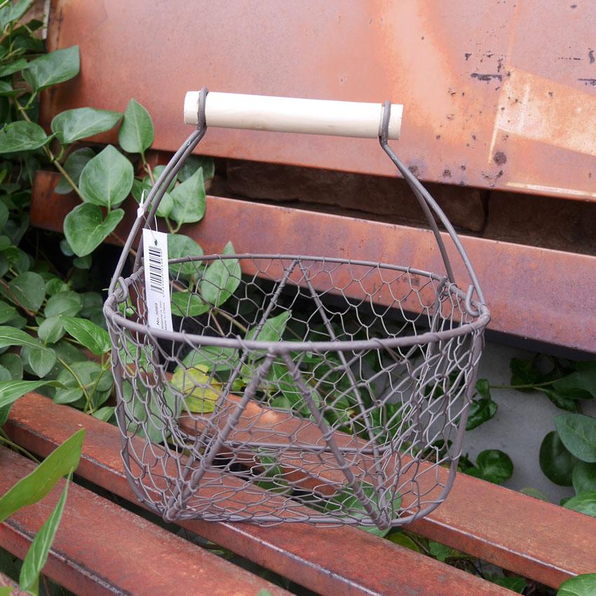 ワイヤーバスケット Lサイズ ガーデン ガーデニング 園芸 植物