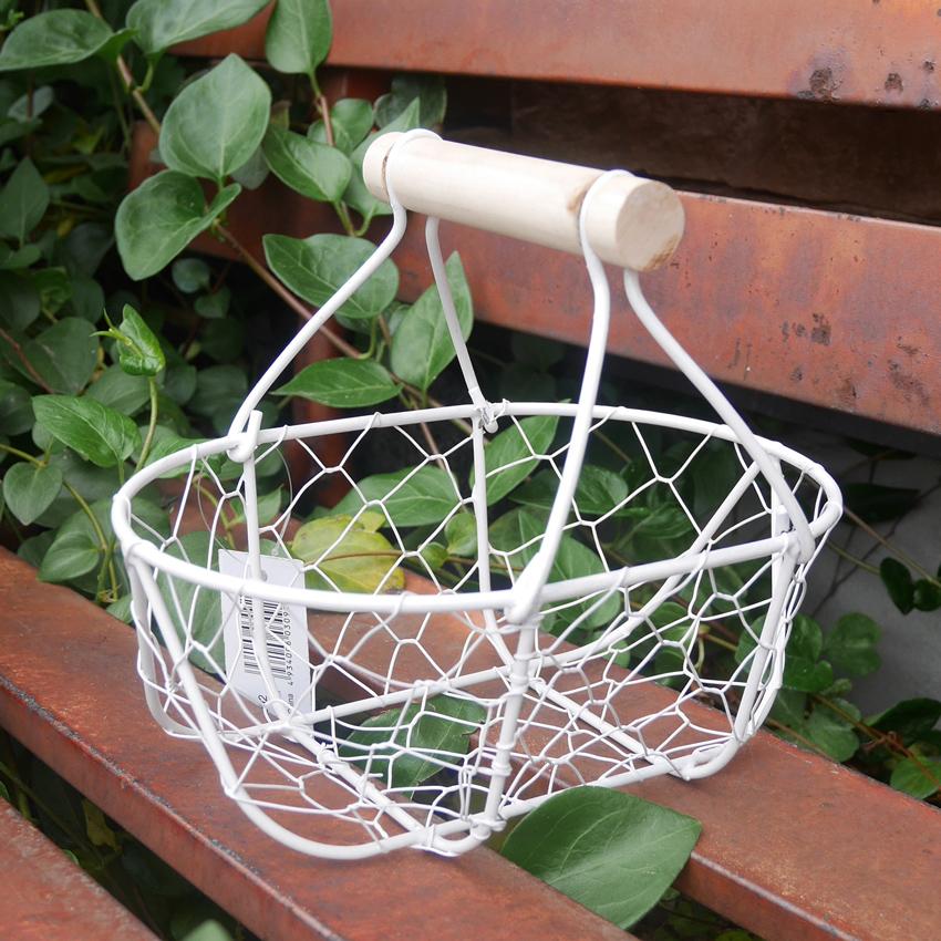 アンティークワイヤーバスケット　ワイヤーカゴ収納小物入れ　アメリカンヴィンテージ VINTAGE ANTIQUE WIRE BASKET ヴィンテージ アンティーク ワイヤー