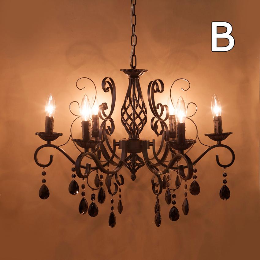 クリスタルガラス シャンデリア MODI モディ 6灯 吊照明 : アメリカン