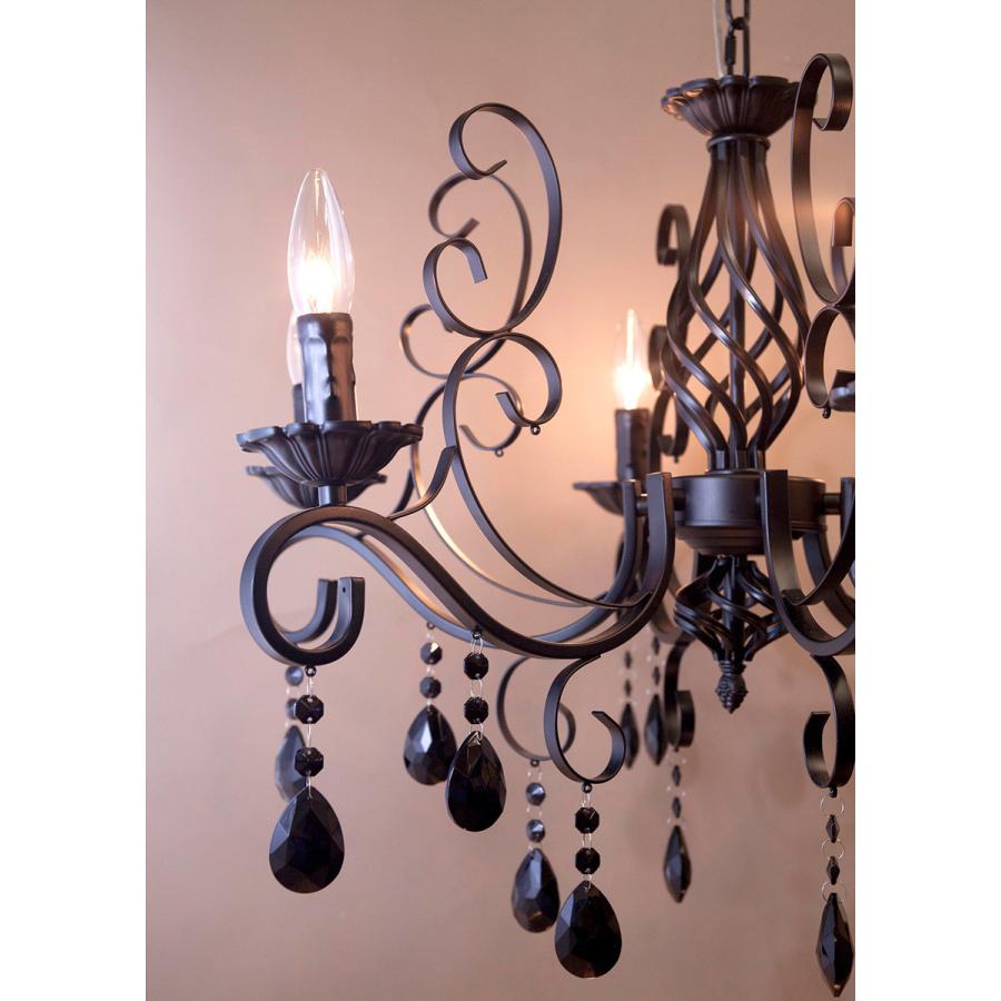 クリスタルガラス シャンデリア MODI モディ 6灯 吊照明 : アメリカン