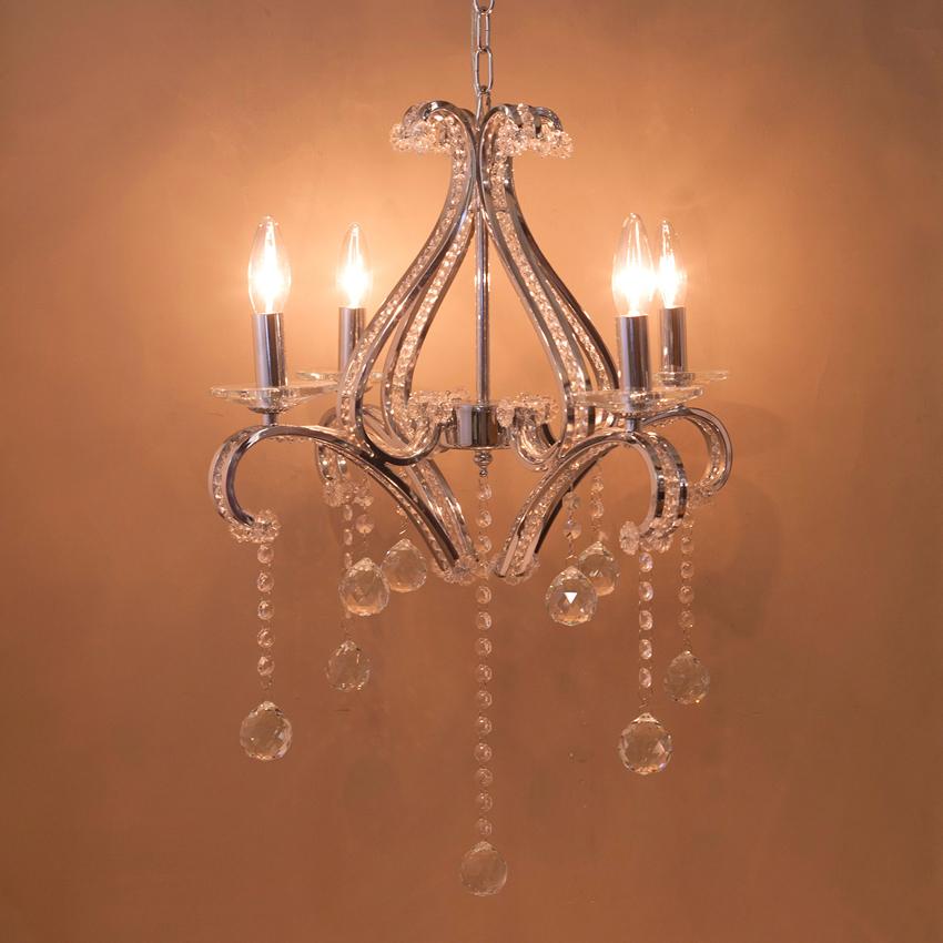 クリスタルガラス シャンデリア KISHI キシ 4灯 吊照明 : アメリカン