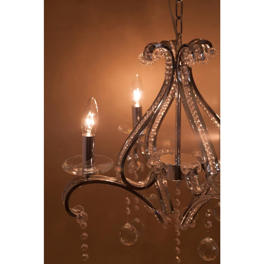 クリスタルガラス シャンデリア KISHI キシ 4灯 吊照明 : アメリカン