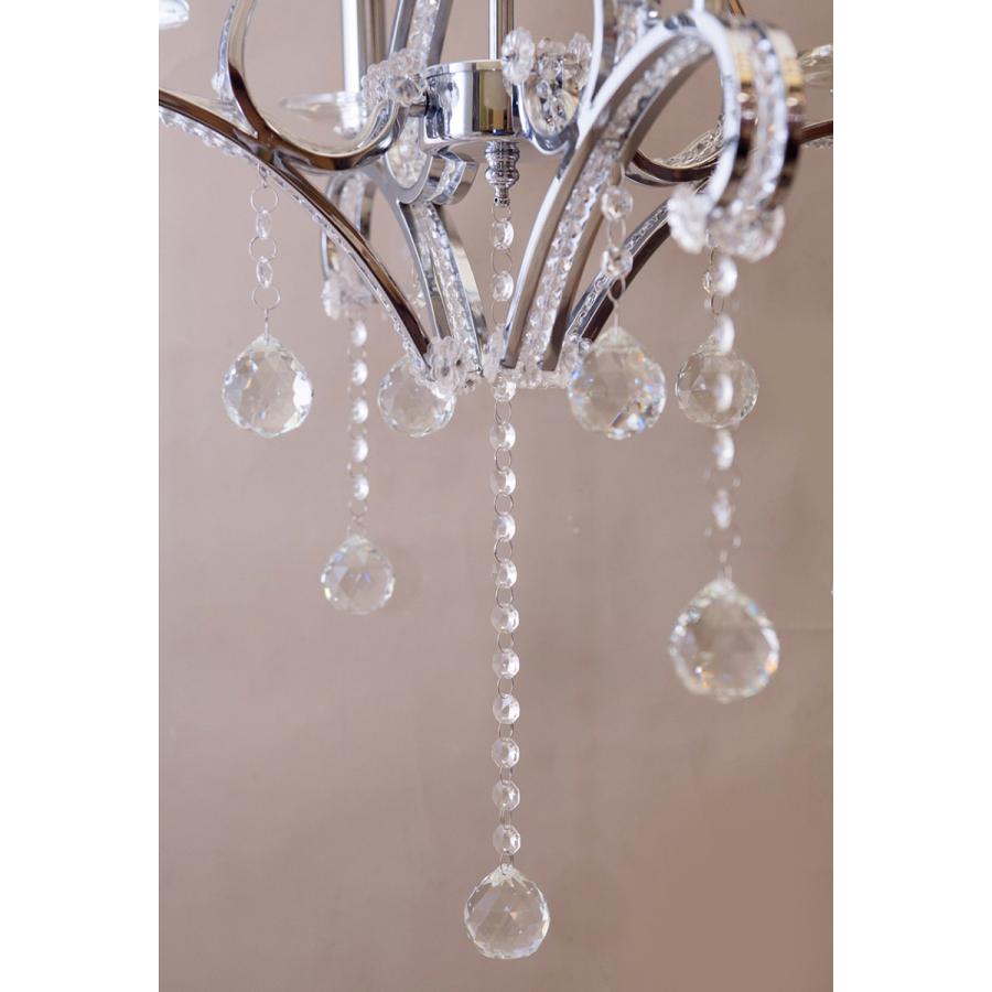 クリスタルガラス シャンデリア KISHI キシ 4灯 吊照明 : アメリカン