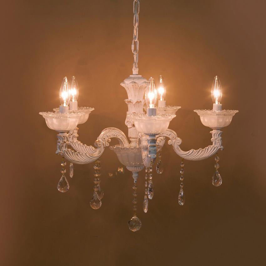 クリスタルガラス シャンデリア Quartier latin カルチェラタン 5灯 吊