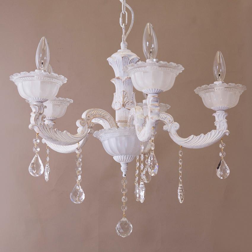 クリスタルガラス シャンデリア Quartier latin カルチェラタン 5灯 吊