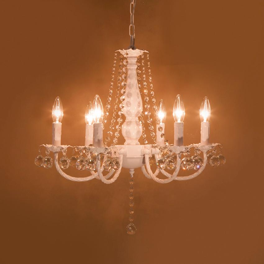 クリスタルガラス シャンデリア BESSI ベッシー 6灯 吊照明  