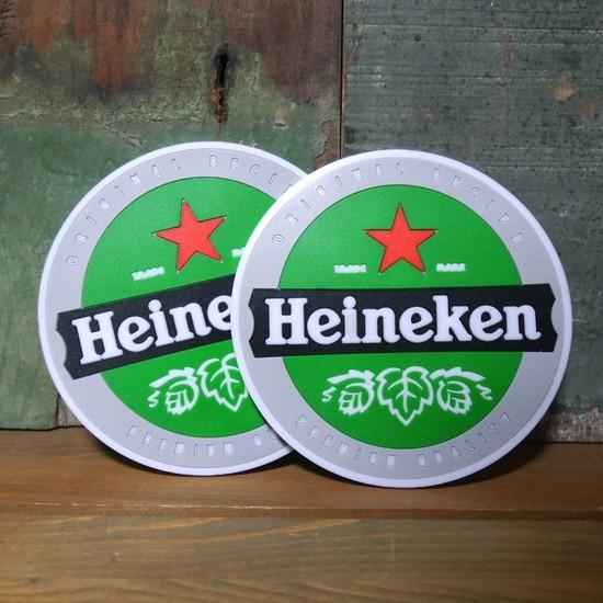 2022A/W新作送料無料ハイネケン ラバーコースター 2枚セット Heineken