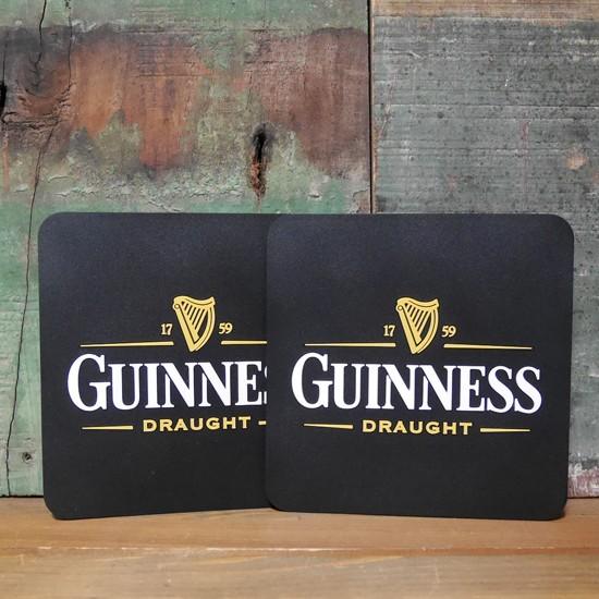 ビールブランド紙製コースターセット★大量★ ギネスビール ラバーコースター 2枚セット GUINNESS : アメリカン雑貨