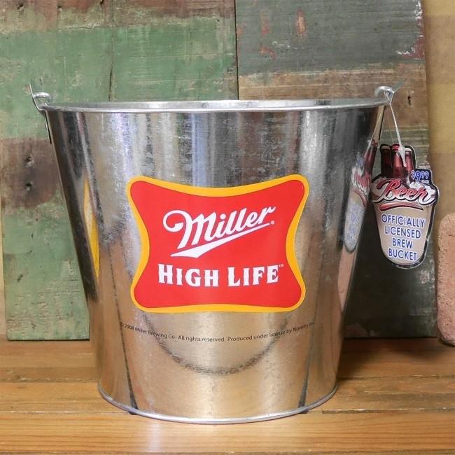 Miller HIGH LIFE ティンバケツ ワインクーラー ミラービール