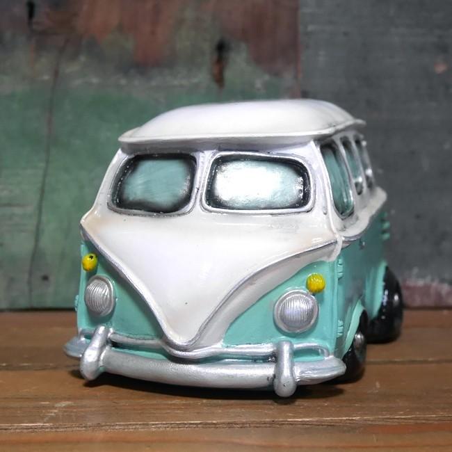 ワーゲンバス van レジン 貯金箱 Bang Car レトロインテリア