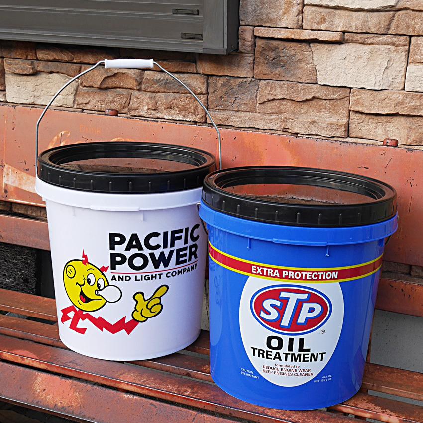 5 GALLONS BUCKET バケツ アドバタイジング American Life