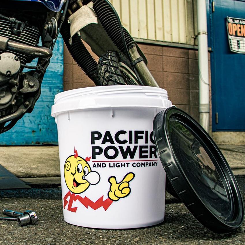 5 GALLONS BUCKET バケツ アドバタイジング American Life