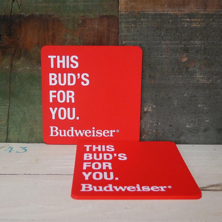 新作入荷!! Budweiser バドワイザービール バドライトコースター6枚セット