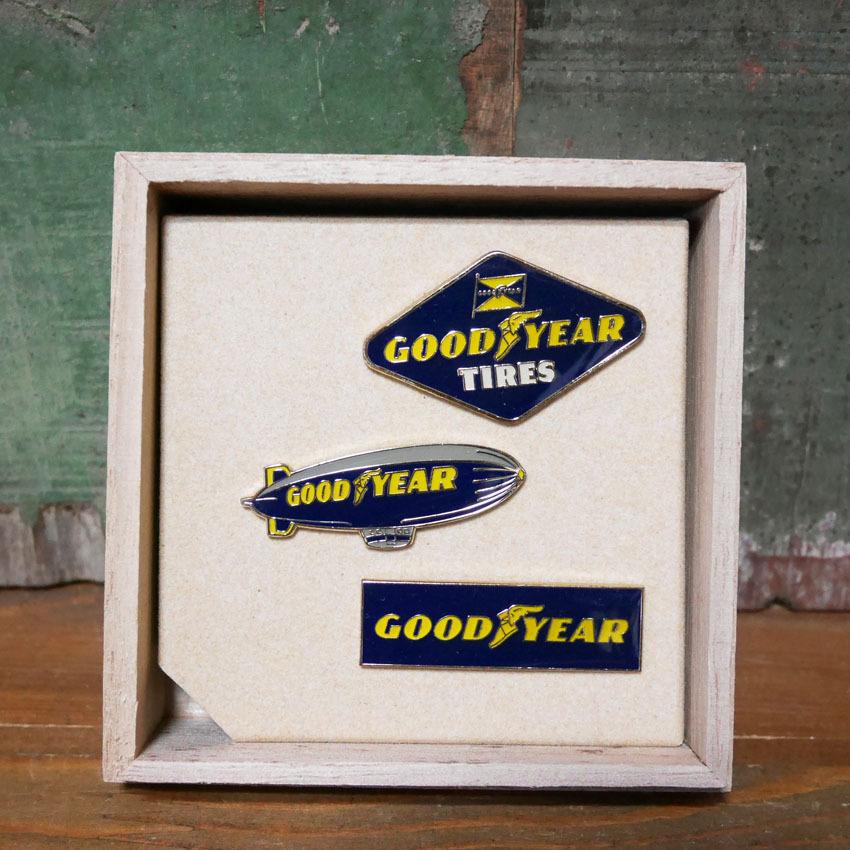 グッドイヤー ピンバッジ 3点セット GOOD YEAR ラペルピンズ