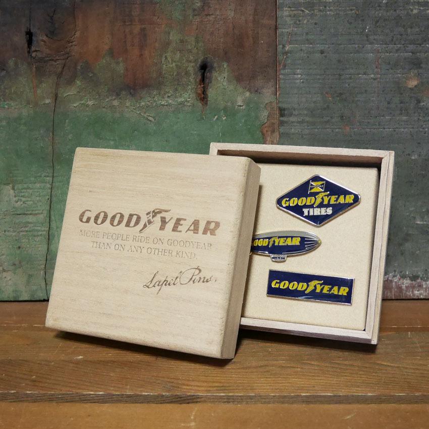 グッドイヤー ピンバッジ 3点セット GOOD YEAR ラペルピンズ
