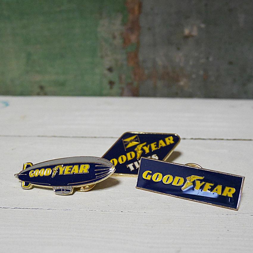 グッドイヤー ピンバッジ 3点セット GOOD YEAR ラペルピンズ