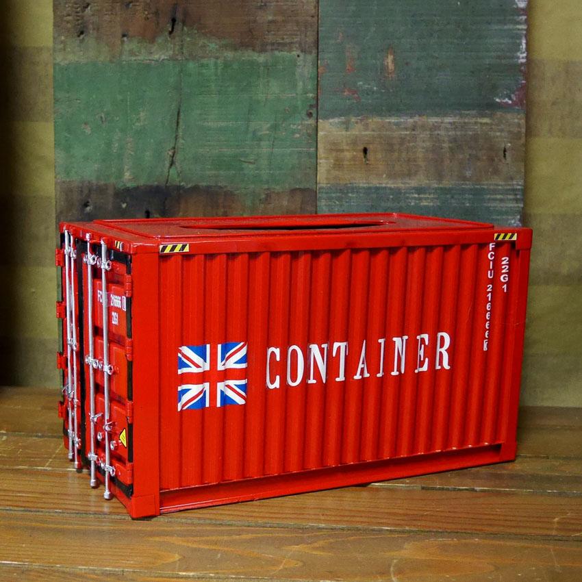 コンテナ ティッシュケース イギリス国旗 収納 ティッシュボックス