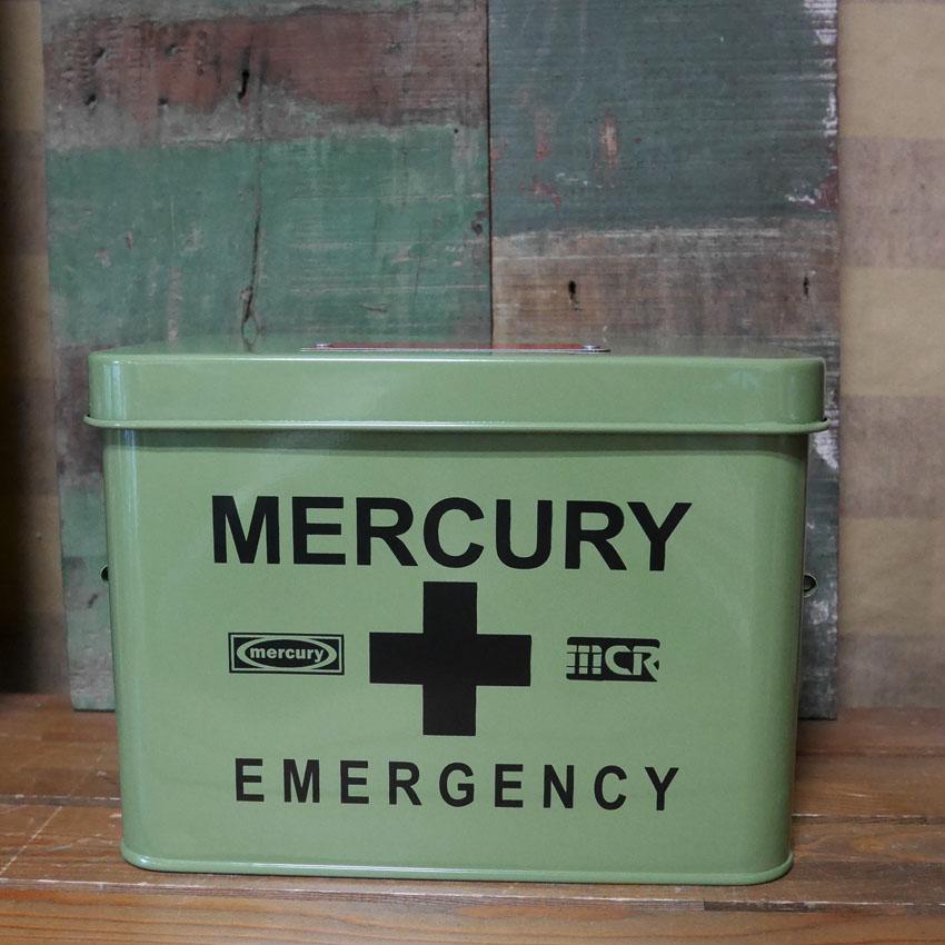 マーキュリー エマージェンシーボックス MERCURY 救急箱 カーキ 