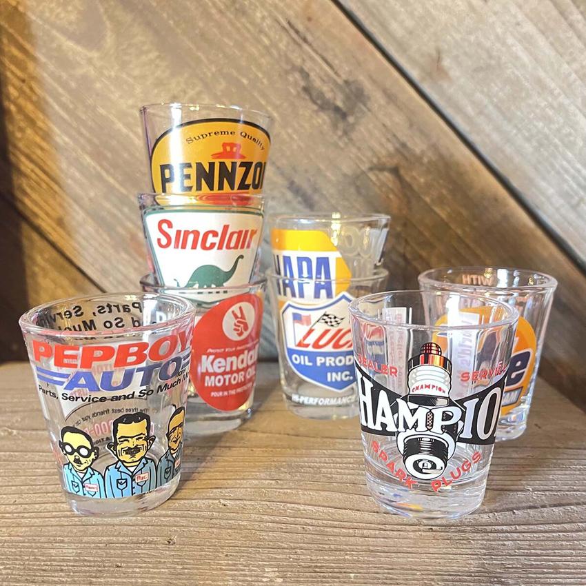USA企業系 ショットグラス MOTOR GARAGE SHOT GLASSES : アメリカン