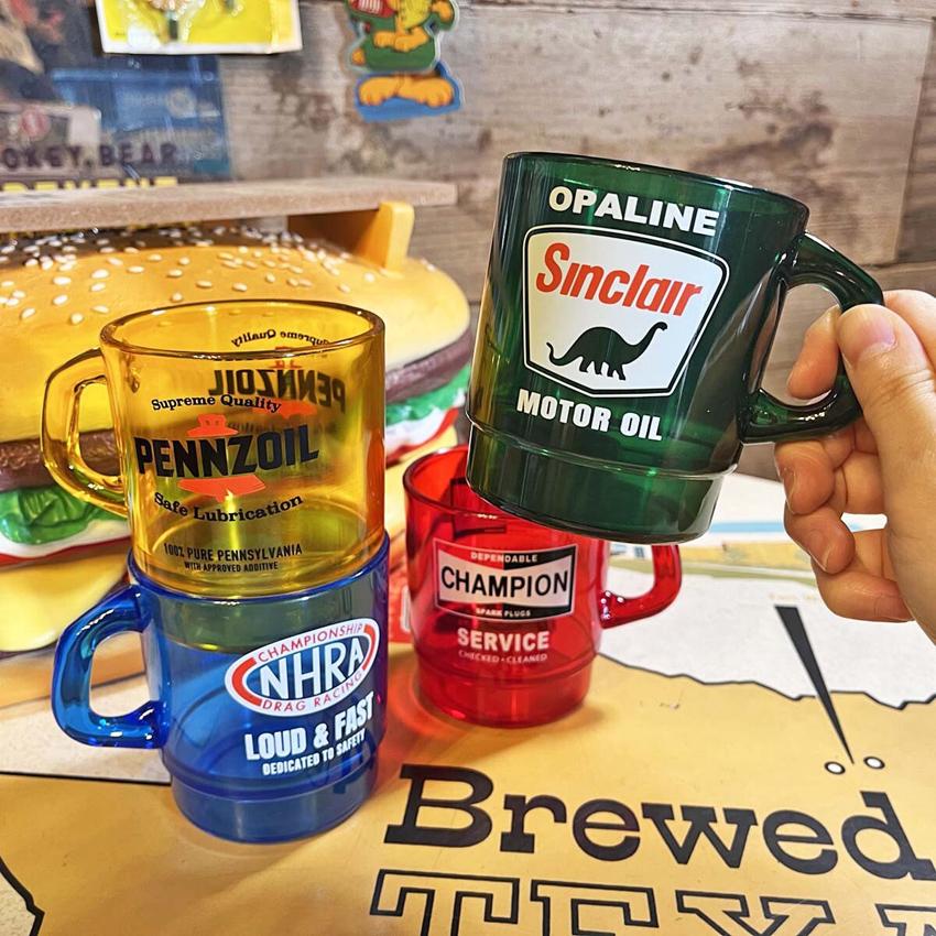 アドバタイジング クリアマグカップ PENNZOIL ペンズオイル MILKY