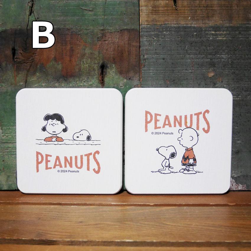 SNOOPY（スヌーピー） 珪藻土 コースター まねっこ 2枚セット