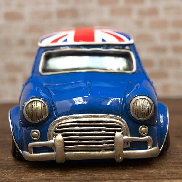 オールディーズ UK CAR マネーバンク ミニクーパー レジン 貯金箱