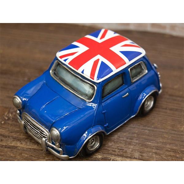 オールディーズ UK CAR マネーバンク ミニクーパー レジン 貯金箱