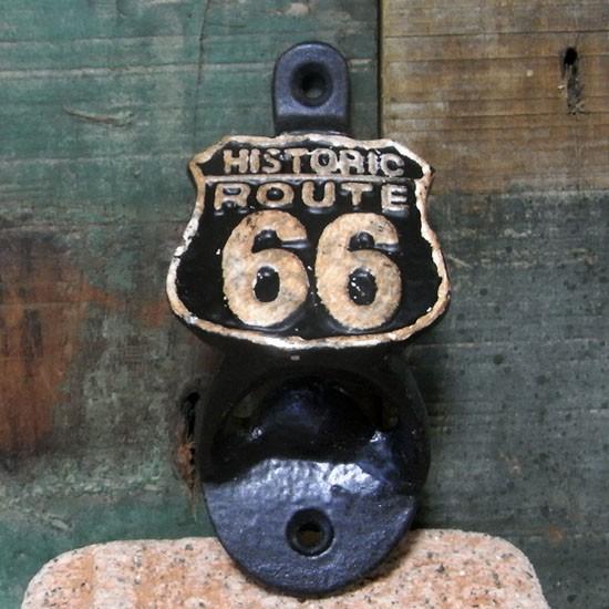 ルート66 ボトルオープナー 栓抜き ROUTE66 インテリア : アメリカン