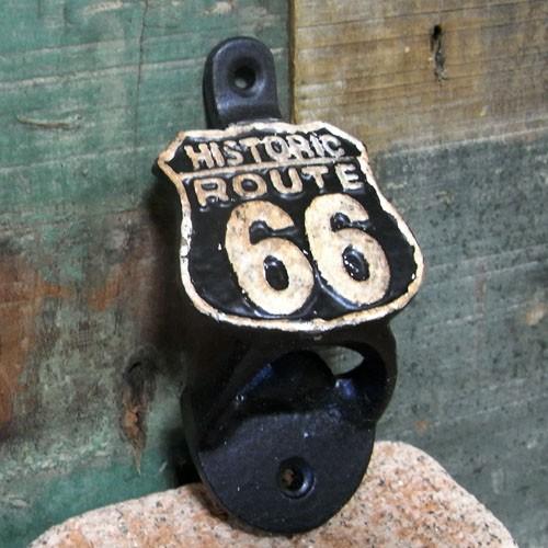 ルート66 ボトルオープナー 栓抜き ROUTE66 インテリア : アメリカン