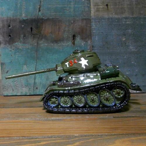 タンク 戦車 レジン マネーバンク 貯金箱 オールディーズ レトロ
