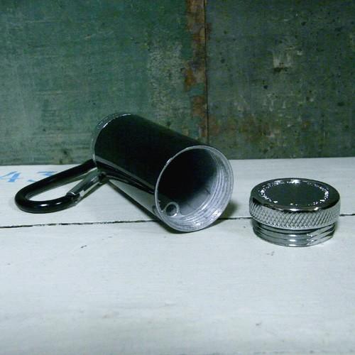 シリンダー アッシュトレイ カラビナ付き 携帯灰皿 CYLINDER ASHITRAY