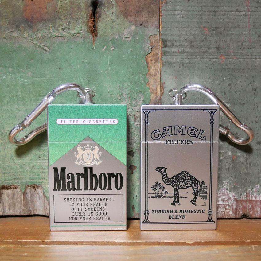 タバコ 箱型 携帯灰皿 キーホルダー 灰皿 キャメル マルボロメンソール