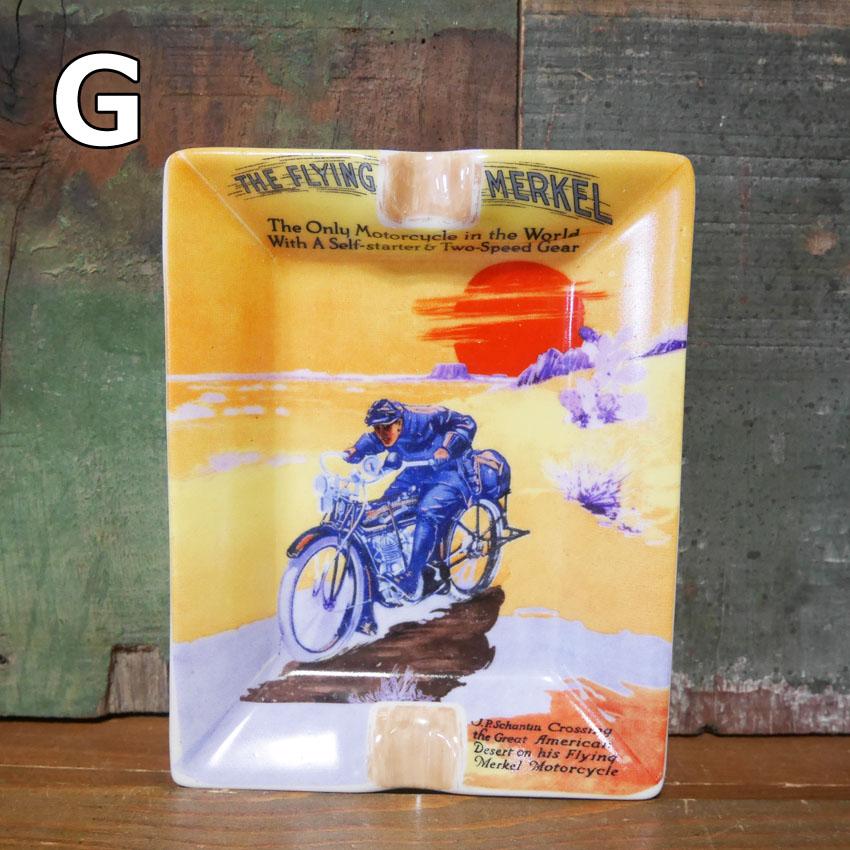 。レトロ鉄製クッシヨン自転車と書いた灰皿D1 DULTON（ダルトン） アートアッシュトレイ S 卓上灰皿 レトロ DULTON