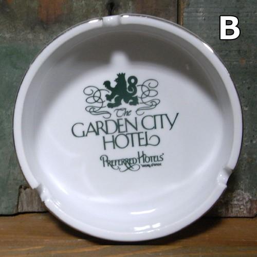 アンティーク フェイス灰皿 陶器 アメリカンホテル 卓上灰皿 Lew's GARDEN CITY HOTEL 陶器製灰皿