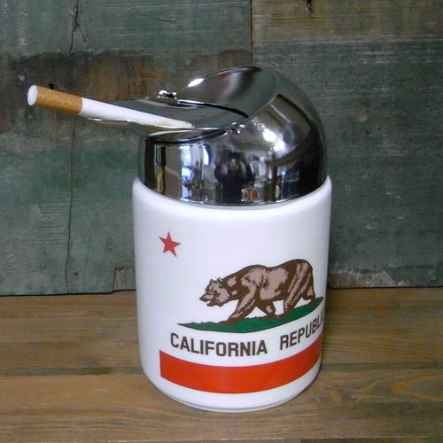 カリフォルニア ドーム灰皿 CALIFORNIA REPUBLIC 卓上灰皿
