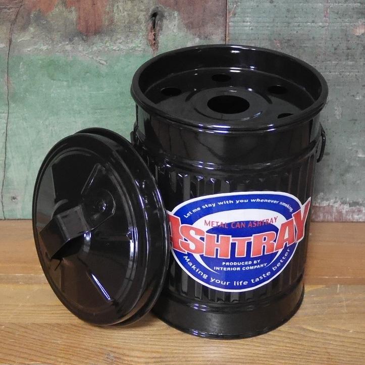 ダストビン 灰皿 卓上 ブリキ灰皿 METAL CAN ASHTRAY : アメリカン雑貨