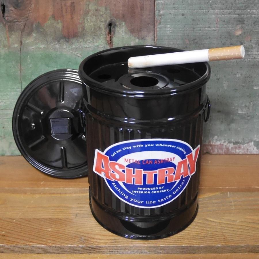 ダストビン 灰皿 卓上 ブリキ灰皿 METAL CAN ASHTRAY : アメリカン雑貨
